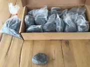 BRAND NEW VALOR Fireplace Rock And Shale Stones In Black