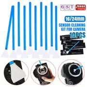 10X Sensor Cleaning Kit Camera CCD CMOS Sensor Full-Frame Sensor Cleaning Swabs