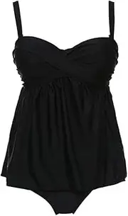 Tankini Plus Size Bikini Black Swimsuit Push Up Swimwear Large Size Beach Tankini Large Sizes Swimsuits Women
