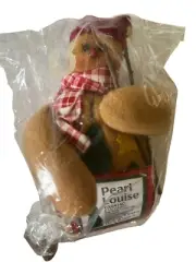 Vintage Pearl Louise Christmas Plush Snowman 5” Figurine Holiday NWT