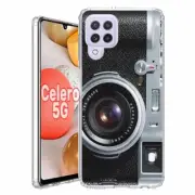 For BoostMobile Celero 5G clear Rugged TPU Case+Glass(LOMO Camera)