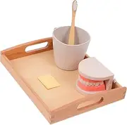 Beatifufu 1Set Educational Teeth Cleaning for Brushing Teeth Plaything Cognitive Development Tool Safe Early Learning