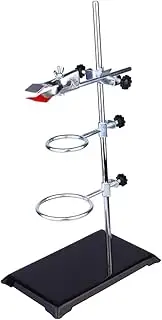 LIFKOME Laboratory Retort Stand Support Clamp Support Stand for Flask and Condenser Chem Equipment Kit for Lab Use and Chemical Reactions