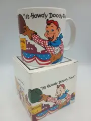 Howdy Doody For President Vintage 1988 Coffee Mug Three Cheers Applause In Box