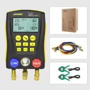 Refrigeration Digital A/C Manifold HVAC Gauge Vacuum Pressure Temp Leak Tester
