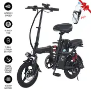 14" Foldable Electric Bike 1000W 40KM/H Protable Commuter Bicycle E Bike AU