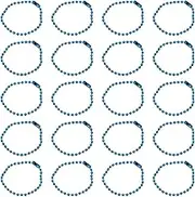 uxcell 30Pcs 5 Inch Ball Bead Chain, Metal Ball Chain with Connectors for Keychain Hanging Ornament Tag Jewelry Necklace Christmas Decoration,Sky Blue