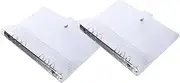 FUNOMOCYA 2pcs Transparent PVC Binder Cover with Snap Button Closure for Notepads Planners Travel Diaries and Business Notebooks Lightweight and Non Slip Design