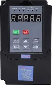 Gearwell Frequency Inverter, A2-8022 2.2KW Speed Controller, Variable Speed Drive, VFD Motor Inverter, 3-Phase Output AC