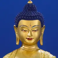 在飛比找蝦皮購物優惠-₪✔釋迦牟尼佛佛像擺件黃銅鎏金密宗佛堂居家供奉藏傳釋迦摩尼三
