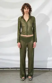 [SIEDRÉS] Sezanne Sheer Sequined Top