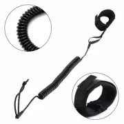 10ft Coiled Surfboard Leash Elastic Paddle Board Strap for Water Sports