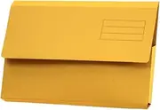 Exacompta Guildhall Plain Document Wallet, 345x245 mm, 250 GSM - Yellow, Pack of 50