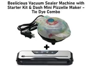 Beelicious Vacuum Sealer Machine & Dash Mini Pizzelle Maker - Tie Dye