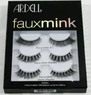 NEW ARDELL FAUX MINK LASHES - 3 SETS OF LASHES - 811, WISPIES, DEMI WISPIES