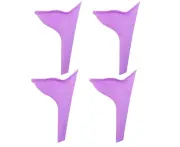 4 PCS Female Urination Device Urinal for Women Female Urinal Pee Funnel Womens Urinal for Girls Pee Standing with Carry Bag - Purple