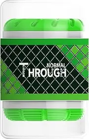 Male Masturbator Open Ended Realistic Spiral Textured Pocket Pussy Stroker Trainer Blowjob Sex Toys Penis TPE Masturbation Sleeve Adult Sex Toys for Men Masturbator Adult Sex Toy (Green)