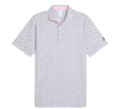 New Puma Arnold Palmer Micro Umbrellas Golf Polo White Glow #629559