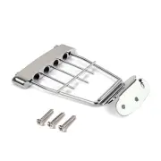 4 String Guitar Trapeze Tailpiece Adjustable Guitar Tailpiec Bridge with Scre...