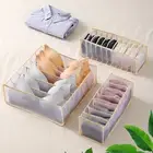 1 Set Closet Organizer Multi-grids Collapsible Foldable Design Underwear Storage