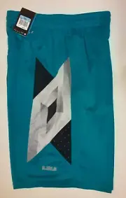 Nwt new vintage Nike Lebron king James teal Shorts mens Medium