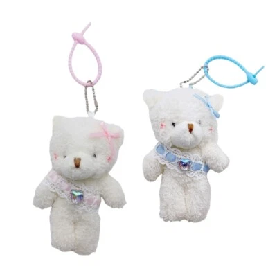 Bear Shaped Hanging Ornament Plush Stuffed Key Chain Accessories