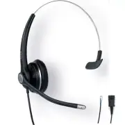 Snom SNO-A100M Wired Headset QD Quick Release Single Ear Headband 1m Cord w Clip