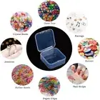 Small Plastic Bead Storage Containers and Organizer Transparent Boxes Containers