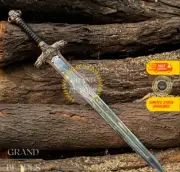 Conan the Barbarian Atlantean Sword – Handmade Double-Edged Carbon Steel Blade