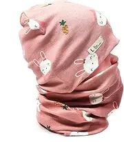 [FUYAO] Baby Kids Cotton Hat and Tube Scarf Set Children Toddler Spring Autumn Winter Warm Beanie Cap Scarves for Boys and Girls