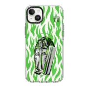 iPhone 14 Plus Clear Case MagSafe Compatible Tyson Yoshi - Coffin in Green