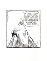 DAVE COVERLY SIGNED ORIGINAL SPEED BUMP PEN+INK DAILY 1998 SECRET OF LIFE