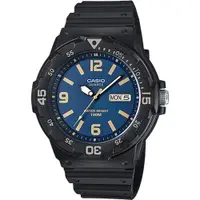 在飛比找誠品線上優惠-CASIO 卡西歐 DIVER LOOK 潛水運動風手錶-藍