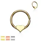 Pair Heart Ear Piercing Tragus Rook Snug Helix Daith Nose Septum Annealed Rings