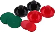 Kisangel 1 Set Portable Tabletop Air Hockey Game Pushers and Replacement Parts for Home Entertainment Durable Construction Safe Design Compact Easy to Transport