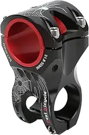 ANKROYU Wake Adjustable Bicycle Stem Bike Short Handlebar Riser Fixed Bar Stem High Strength Aluminum Alloy Universal Fit for Road Mountain Downhill Bikes 31.8mm 35mm Handlebar Di