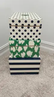 Kate Spade New York Nesting Boxes (3) Large, Medium And Small