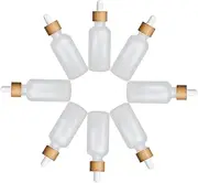 8Pcs Refillable Dropper Bottles Essential Oil Glass Bottles with Pipettes for Perfume Colognes and Skin Care Products Travel Friendly Containers
