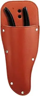 Gardening Scissors Case | Garden Pruner Sheath Pruner Holster with Locking Button - PU Leather Holster Gardening Pruning Shears for Women Men