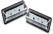 HUVNEXA 1pair 18 3528 SMD, for Infiniti, for QX56 For QX60 2011-2016 2017 2018 2019 2020 2021 2022 2023 2024 License Number Plate Lamp Car Light Car Number Plate Light
