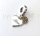Pandora 14k Two-Tone Mom Family Tree & Heart Charm 799366C00 +FREE Gift Box+Tag