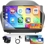 Roinvou [2G+64G] Car Radio for Hyundai Tucson 2010 2011 2012 2013 2014 2015, 10.1 Inch Android IPS Touch Screen Bluetooth Radio with GPS, WiFi, SWC, HiFi + AHD Backup Camera