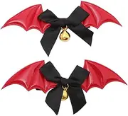 Red Bat Hair Clip Bow Hair Barrettes Devil Wing Hair Clips Halloween Costumes Cosplay Bat Bows Hair Accessories 2 Pcs Bat Wings Hair Clips Goth Bat Hair Barrette Horror Hairpin