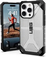 Urban Armor Gear UAG Plasma Case Compatible with Apple iPhone 14 Pro [Wireless Charging Compatible Cover, Drop-Resistant Mobile Phone Case, Raised Edge] Transparent, 114066114343