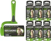(Green) - Evercare Pet Bundle: Giant Pet T Hand Roller & Giant Pet Roller Refills - 6 Pack