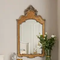 在飛比找ETMall東森購物網優惠-歐式復古玄關鏡臥室梳妝鏡化妝鏡子浴室鏡過道背景墻面裝飾鏡子