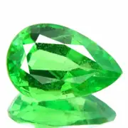 Best Open Green Tsavorite Garnet 0.82ct Awesome Natural Pear Cut Top Color Gem