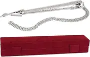 [Aviv Judaica] Torah Pointer Yad Embellished with Hammered Detail and Bible Script - in Velvet Box
