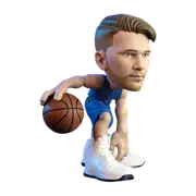 NBA Basketball Luka Dallas Mavs Blue Jersey Minis Sport Action Figure Toy 6in