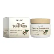 unbrand Beef Tallow Sunscreen with Zinc Oxide: Tallow & Zinc Oxide Instant Sun Protection - Non Greasy Formula with Beeswax, Red Raspberry, Carrot ...